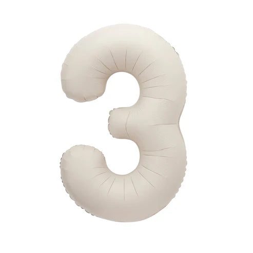 Giant Matte Nude Number 3 Balloon