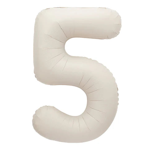 Giant Matte Nude Number 5 Balloon