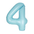 Giant Pastel Blue Number 4 Balloon