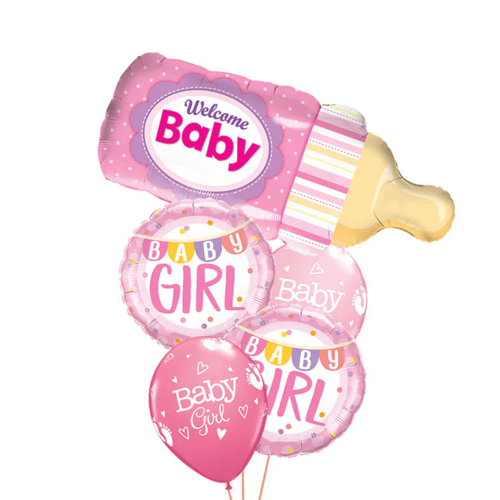 Giant Pink Baby Bottle Classic Gift Bouquet