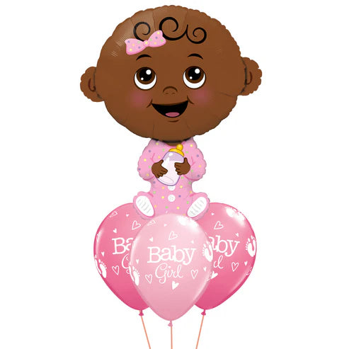 Giant Pink Baby Dark Floor Bouquet