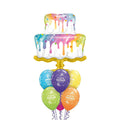 Giant Rainbow Drip Cake Balloon