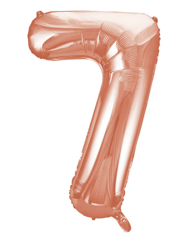 Giant Rose Gold Number 6 Balloon