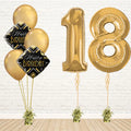 Glamorous Any Two Gold Number Birthday Balloon Set