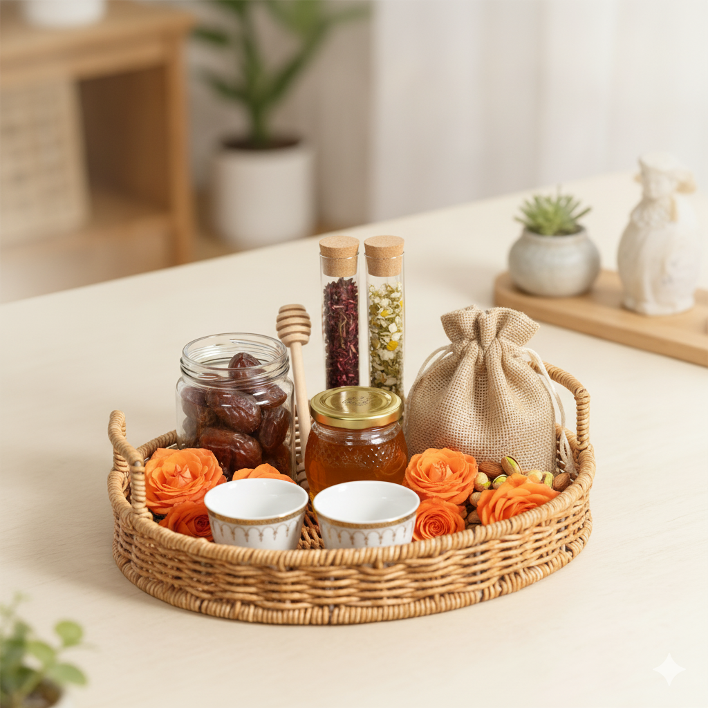 Golden Harvest Tea & Honey Gift Tray