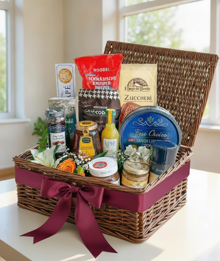 Gourmet Deluxe Hamper Basket
