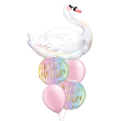 Graceful Swan Balloon Classic Gift Bouquet