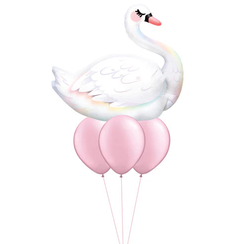 Graceful Swan Balloon Floor Bouquet