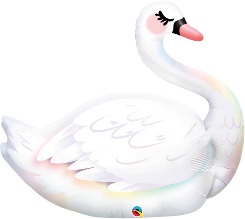 Graceful Swan Single Foil Balloon