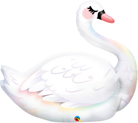 Graceful Swan Single Foil Balloon