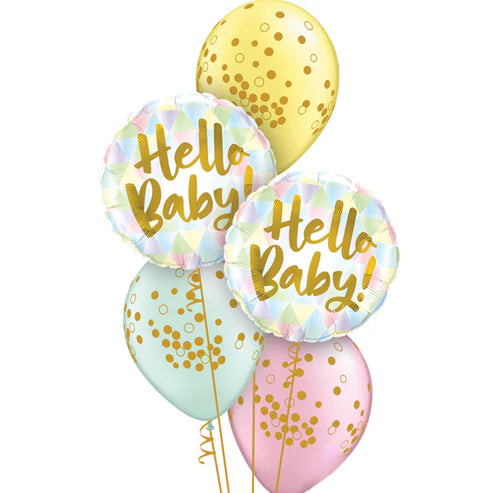Hello Baby Balloon Floor Bouquet