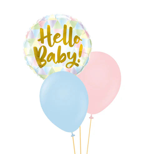 Hello Baby Balloon Table Centerpiece