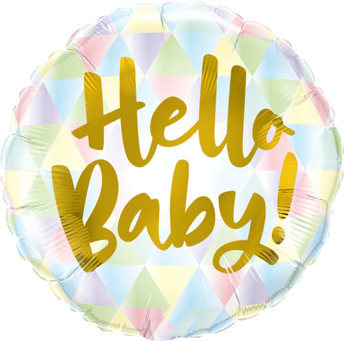Hello Baby Single Foil Balloon