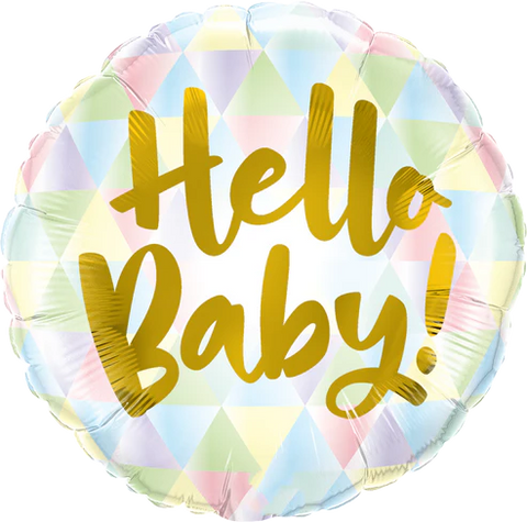 Hello Baby Single Foil Balloon