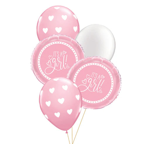 It's A Girl Balloon Floor Bouquet