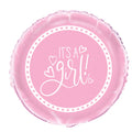 It's A Girl Single Foil Balloon