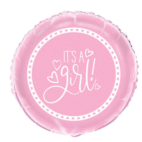 It's A Girl Single Foil Balloon