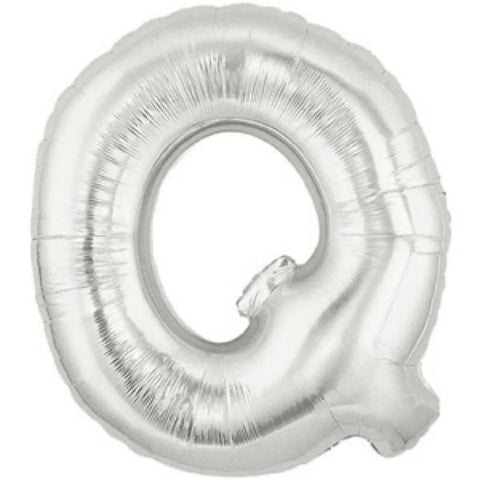 Letter Q Silver Foil Balloon