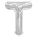 Letter T Silver Foil Balloon