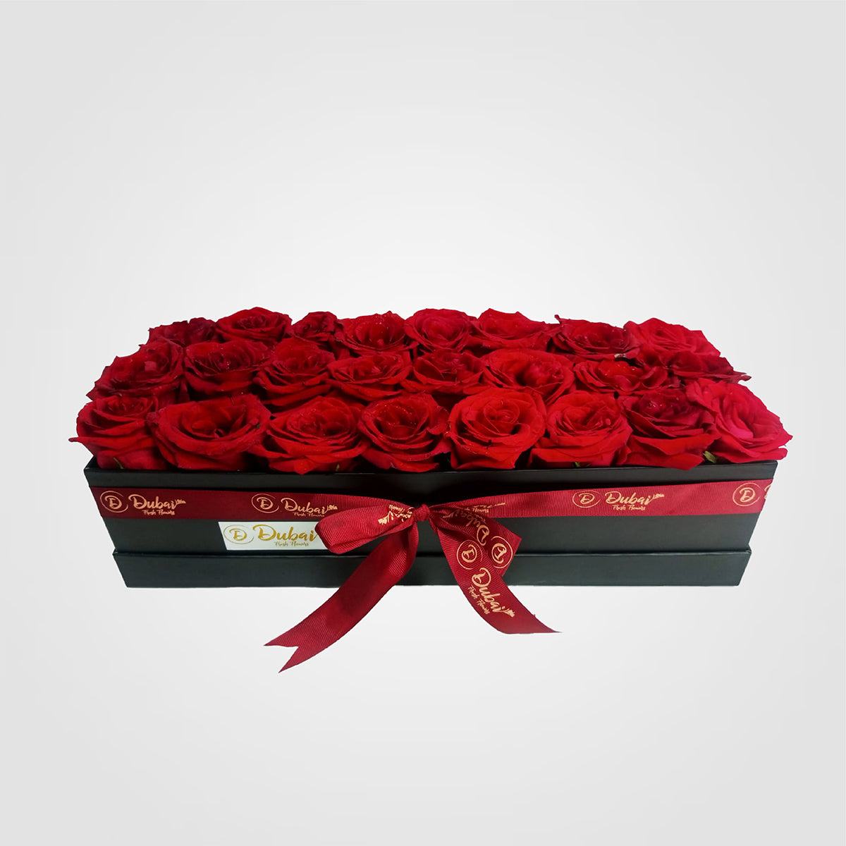 Long Box with 24 Red Roses