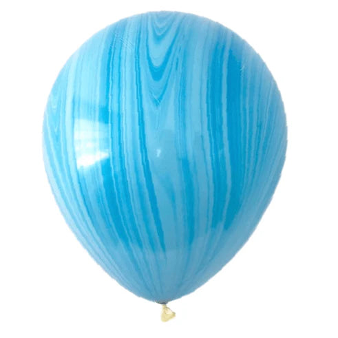 Marble Balloons - Blue Swirl (1 Piece)
