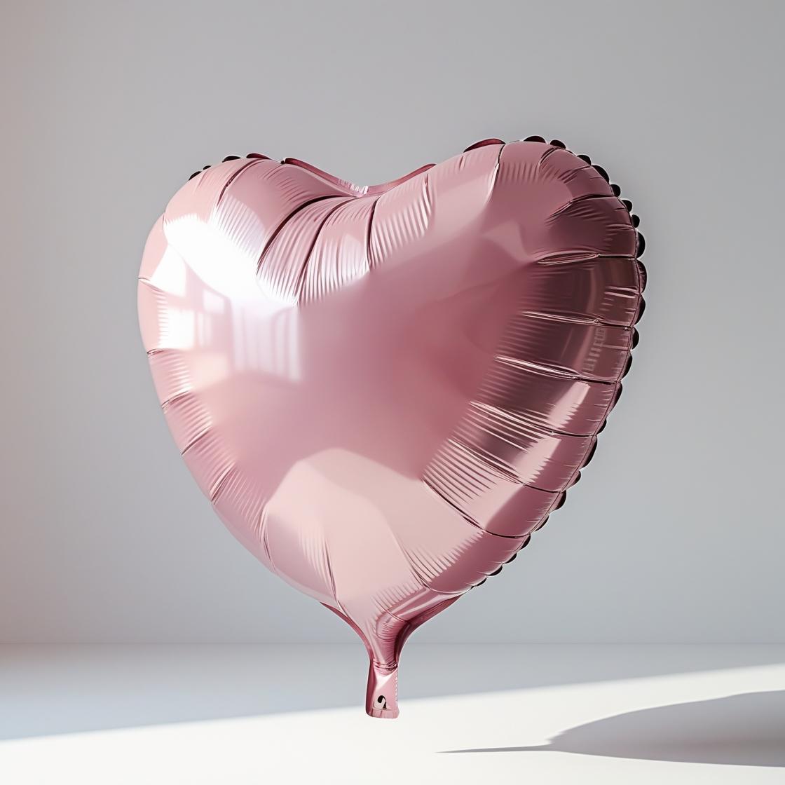 Pink Heart Shaped Foil Balloon