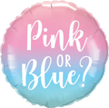 Pink Or Blue Single Foil Balloon