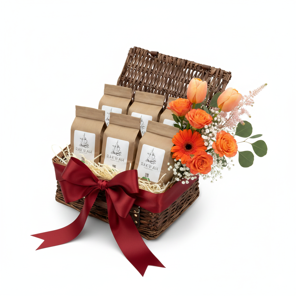 Rakwah Premium Coffee & Floral Gift Hamper