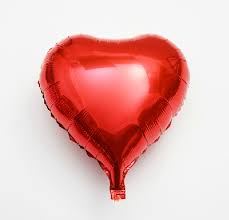 Red Heart shape Helium Balloons