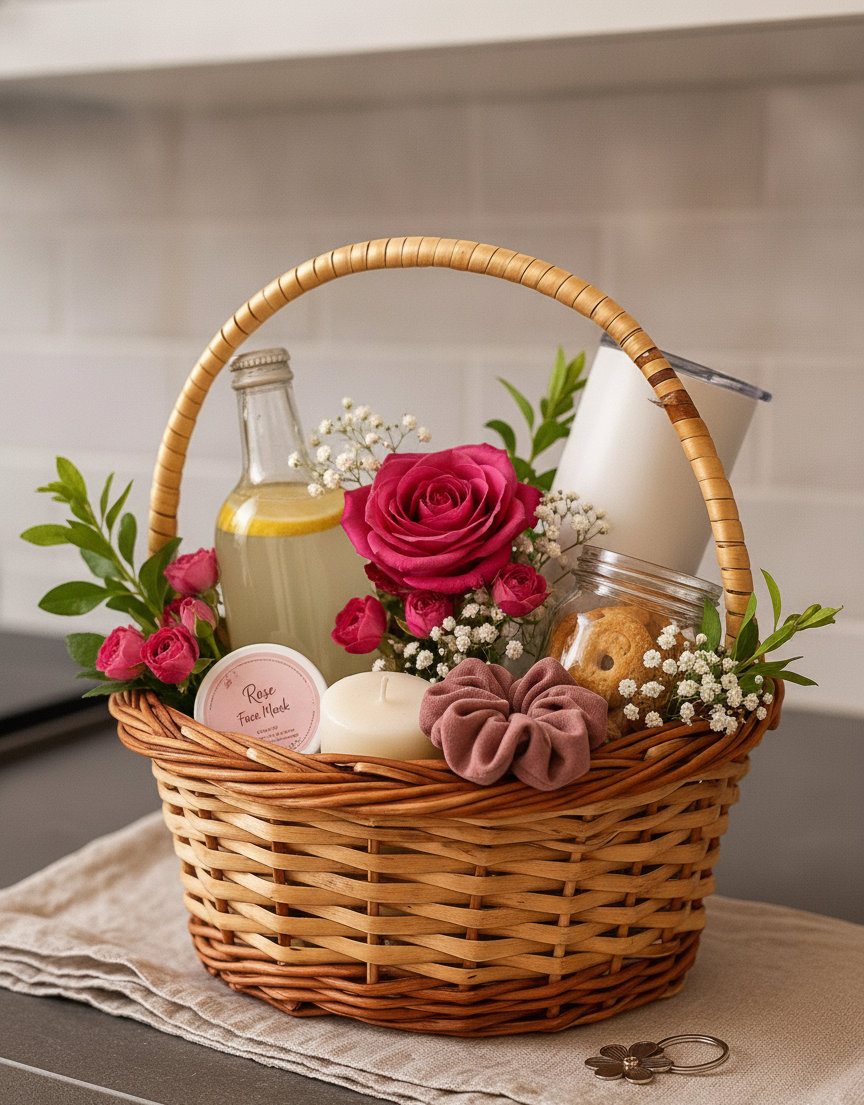 Rose Bliss Pamper Gift Basket