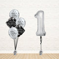 Stylish Silver Any Number Birthday Set