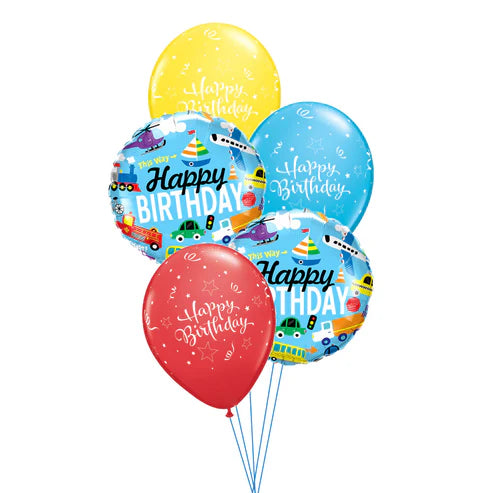 Transport Birthday Balloon Collection Floor Bouquet