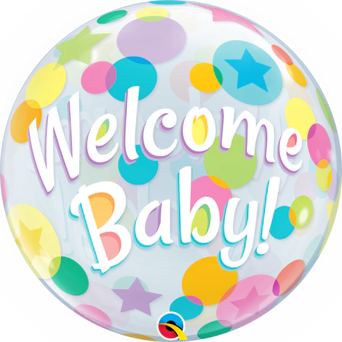 Welcome Baby Bubble Single Foil Balloon