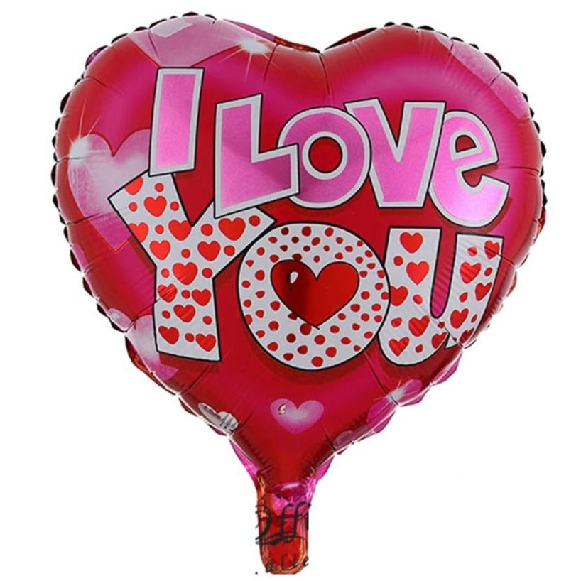 I Love You -Red, Pink and Silver Balloon (4545137279021)