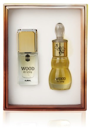 Ajmal Wood In Love For Unisex 14ml Eau de Parfum + Concentrated Perfume Oil 12ml - Arabian Petals (5461966880932)