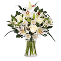 Innocent Love with Lilies and Roses bouquet (5818568835236)