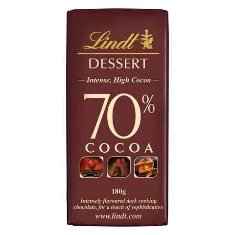 Lindt Dessert Intense 70% Cocoa Chocolate 180g (6656152862884)