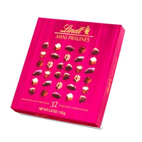 Lindt Assorted Pink Mini Pralines Chocolates 155g (6642023268516)