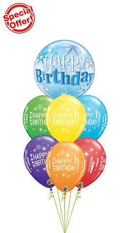 Sparkling Bubbles Birthday Balloons (6796744949924)