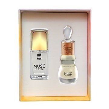 Ajmal Musc In Love For Unisex 14ml Eau de Parfum + Concentrated Perfume Oil 12ml - Arabian Petals (5462000074916)