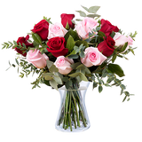 Love Actually-Red and Pink Roses bouquet (5818584072356)