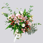 Cymbedium N Pink Spray Roses in Vase