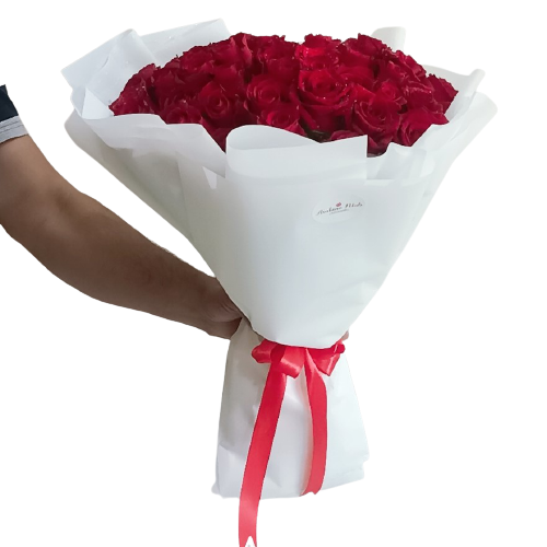 51 Red Roses Bouquet Arrangement