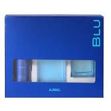 Ajmal Blu Gift Set For Men (BLU 90ml Cologne + BLU 200ml Deodorant + BLU Spray 90ml EDP) - Arabian Petals (5463805001892)