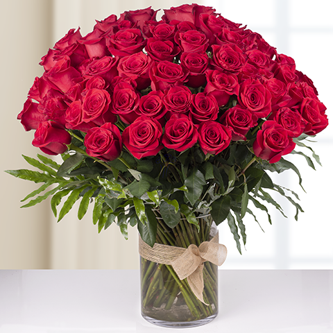 Infinite Passion Red Roses with 70 cm Length (5818681524388)