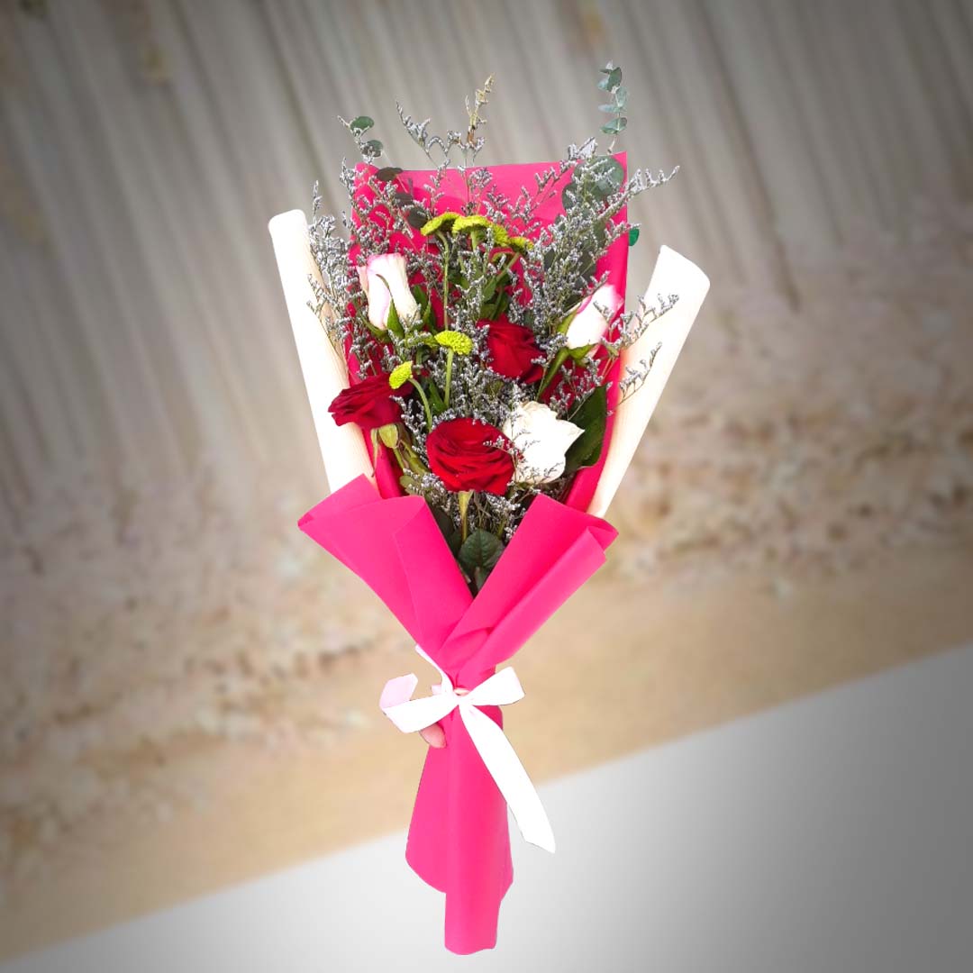 Pastel Roses Bouquet - Arabian Petals (4521113255981)