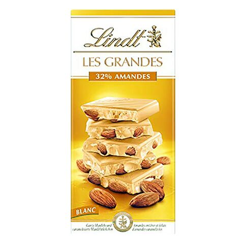 Lindt Les Grandes Almond White Chocolate 150g (6656158072996)