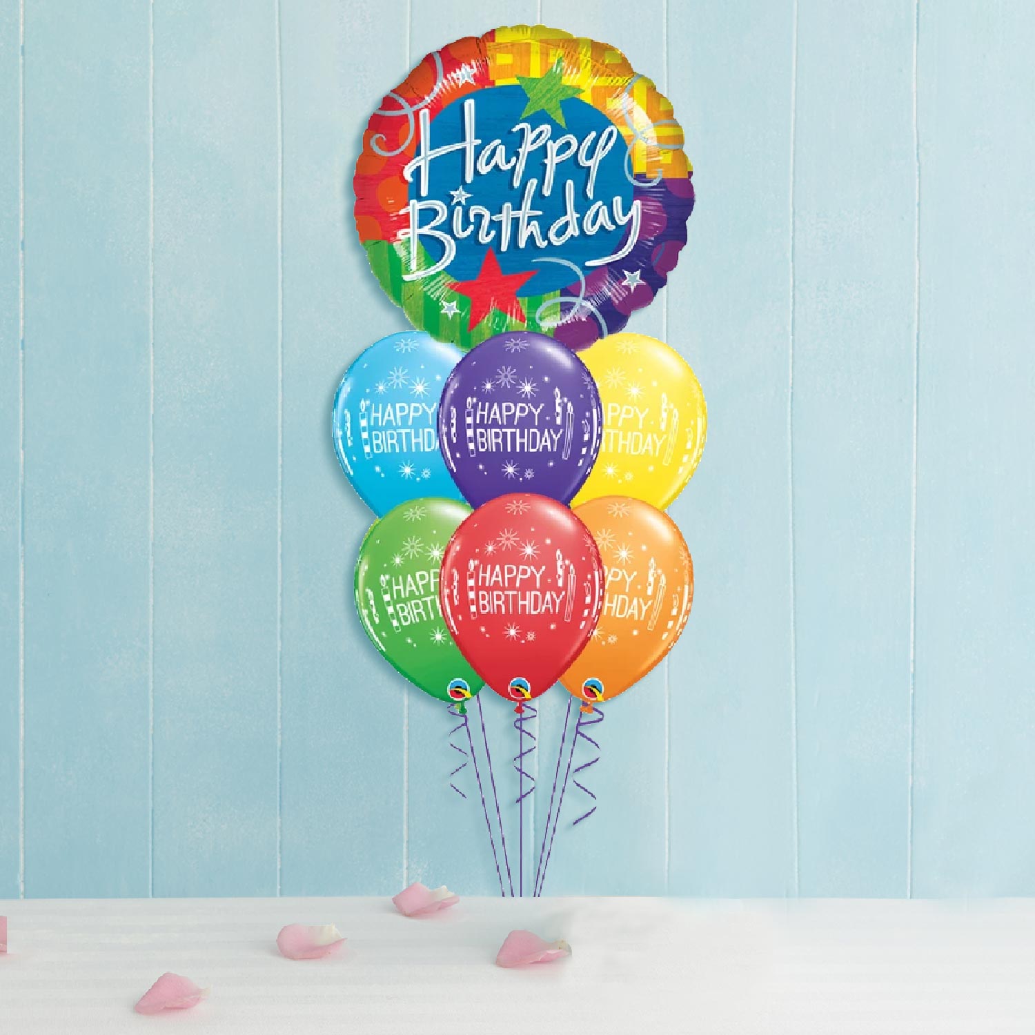 Birthday Blitz, Candles Balloon Bouquet. (6822464880804)