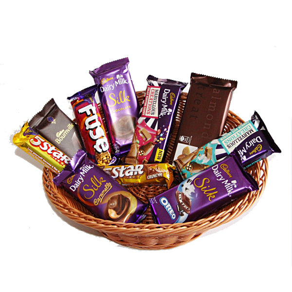 Cadbury Chocolate Hamper Basket (500gm) (6735480684708)