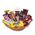 Chocolate Lover's Delight Basket (900gm), Basket For Chocolate Lovers (6735482421412)